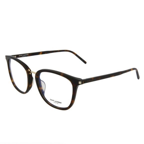 Saint Laurent Havana Brown Square Eyeglasses!
